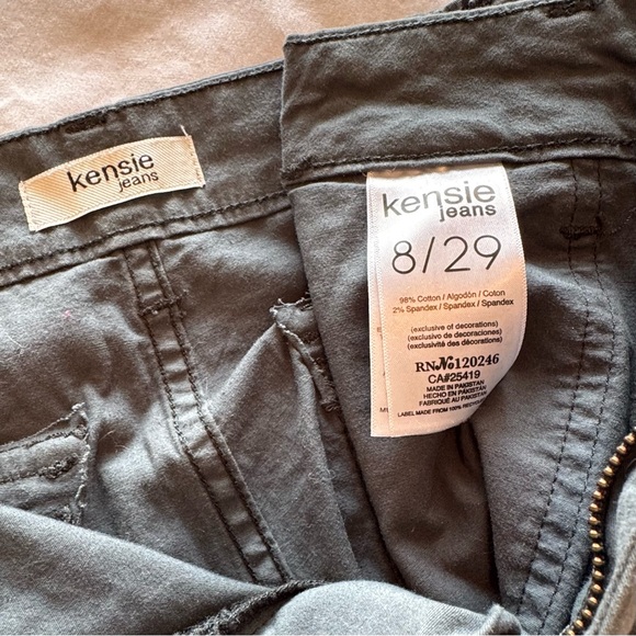 NWOT KENSIE JEANS WOMEN’S SIZE 8/29 BLUE/GREY Cargo Pants - Picture 8 of 11